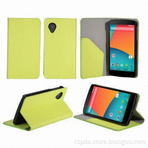 New Design Wallet Leather Mobile Case for Google 5 with Name Card, Stand Function